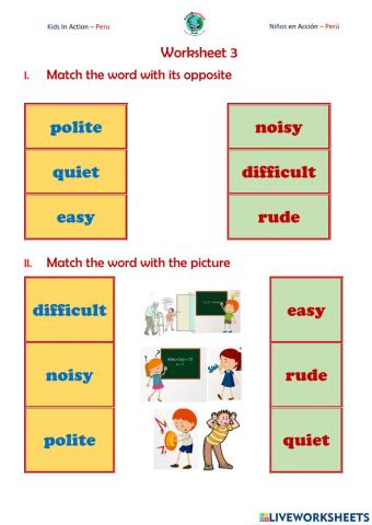 Movers A1.1.5 Class 3 She's the most polite