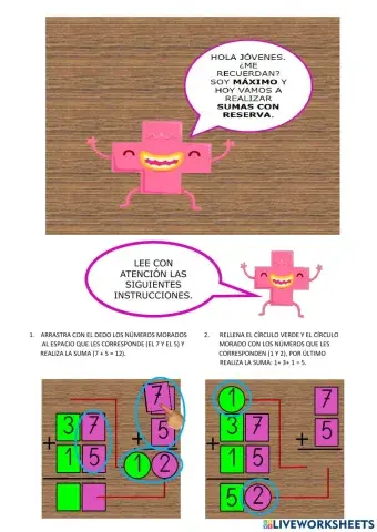 Suma con reserva III