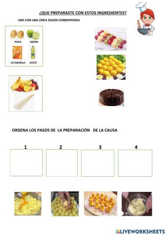 Identifica ingredientes