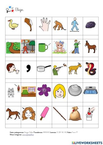 Diferenciar vocales en palabras parecidas 1.