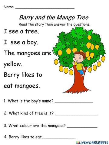 Barry and the Mango Tree