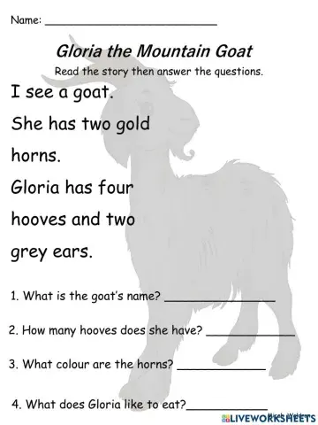 Gloria the Mountain Goat