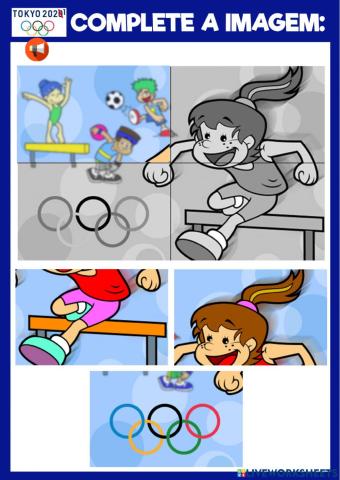 Jogos Olímpicos 2021 - Complete a imagem