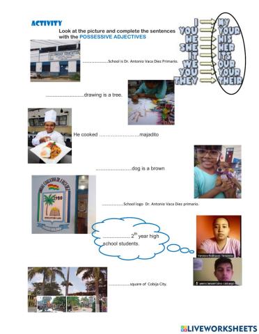 Possessive  adjectives