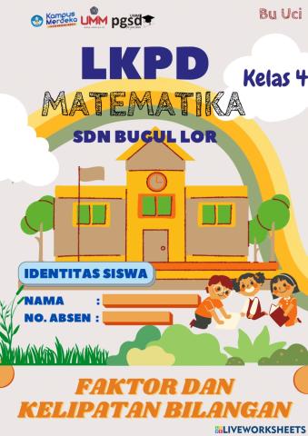 Uci NH-268-lkpd kelas 4 faktor dan kelipatan bilangan