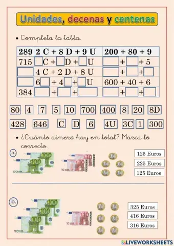 Unidades,decenas,centenas