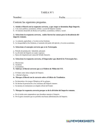 Decadencia del imperio romano