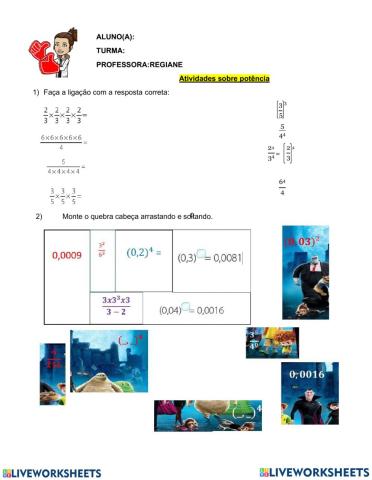 Propriedades da Potenciação