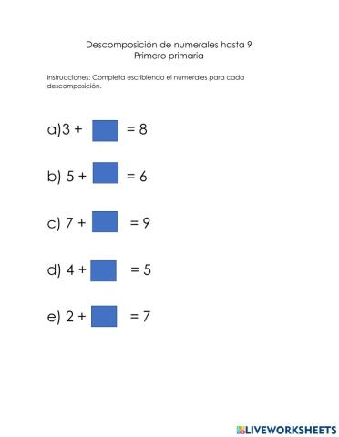 Descomposición de 9