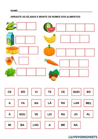 Caça palavras - diagrama wordwall worksheet