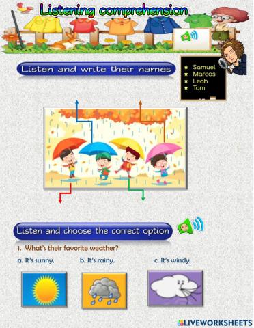 Listening comprehension