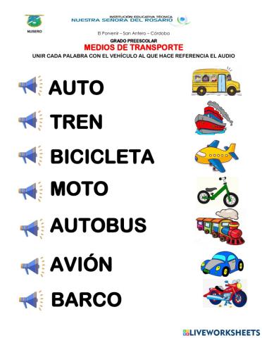 Medios de transporte