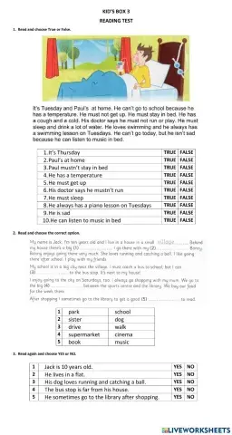 Kid's box 3 unit 4-5