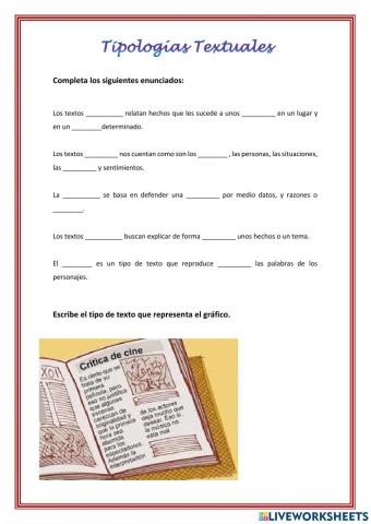 Tipologías textuales