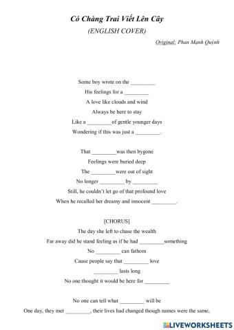 Có chàng trai viết lên cây