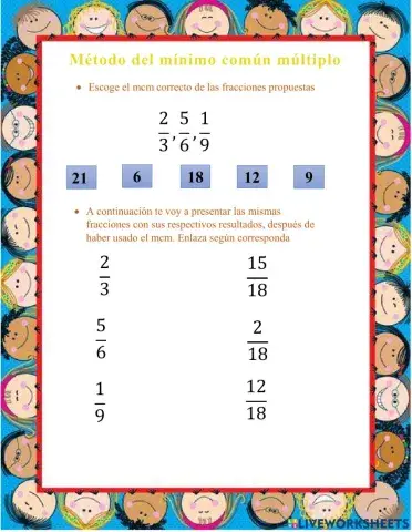 Método del mínimo común múltiplo