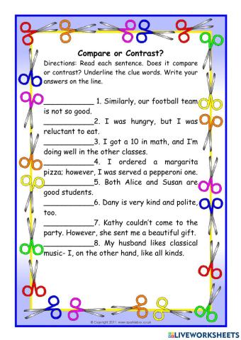 Compare or contrast