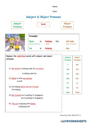 Subject & Object Pronouns