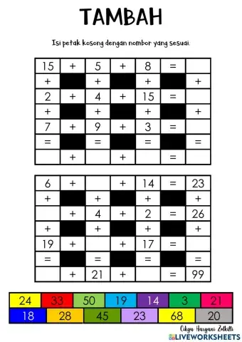 Matematik Tahun 1 - Tambah Wang