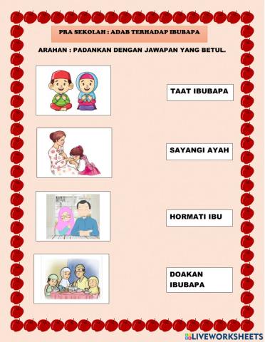 Adab terhadap ibubapa