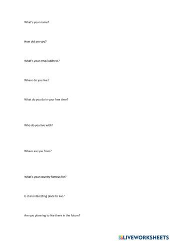 Personal information