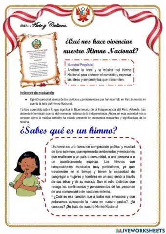 ¿Qué nos hace vivenciar nuestro Himno Nacional?