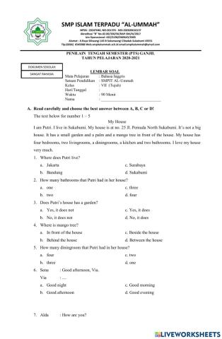 Ulhar b.inggris kls 7