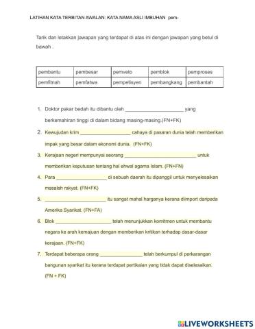 AWALAN KATA NAMA pem-