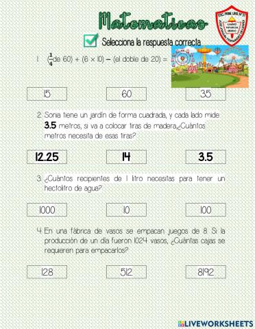 Repaso de contenidos