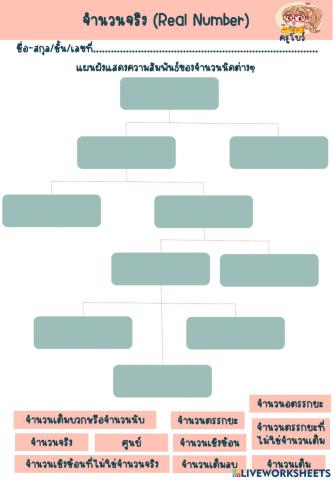 แผนผังจำนวนจริง