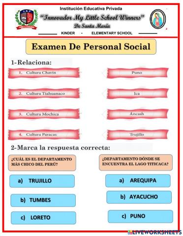 Examen de Personal Social