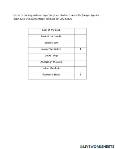 Super minds year 1 unit 3: song