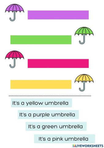 Umbrella colors