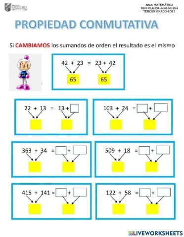 Propiedades de la adición