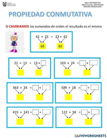Propiedades de la adición
