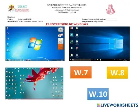 El escritorio de windows