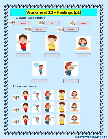 Worksheet 20 - Feeling (P1)
