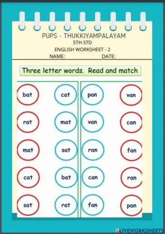 English 3 letter words