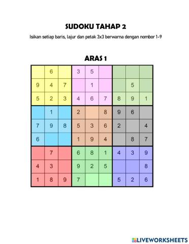 Sudoku Tahap 2