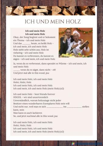 Ich und mein Holz (Veronica Mujica)