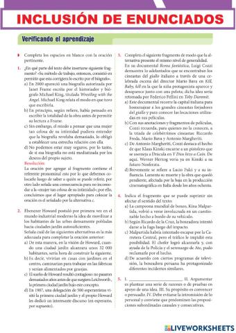 Inclusión de enunciados