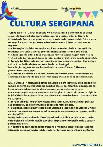 Cultura sergipana