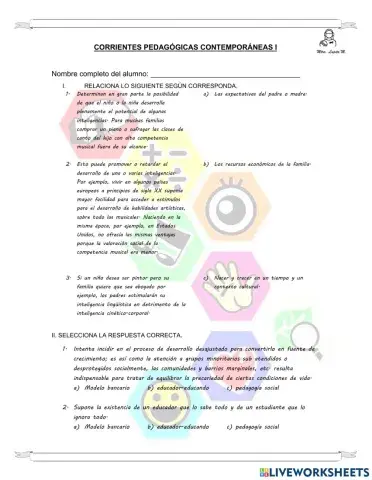 Corrientes sociopoliticas