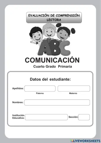 Prueba de comprensión lectora