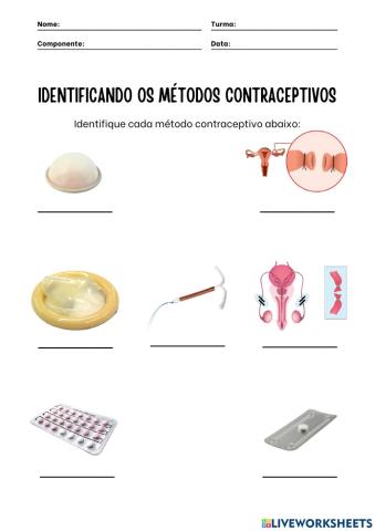 Atividade - métodos contraceptivos