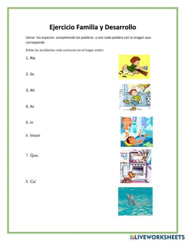 Prevención de accidentes en el hogar