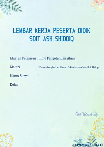 Perkembangbiakan Hewan