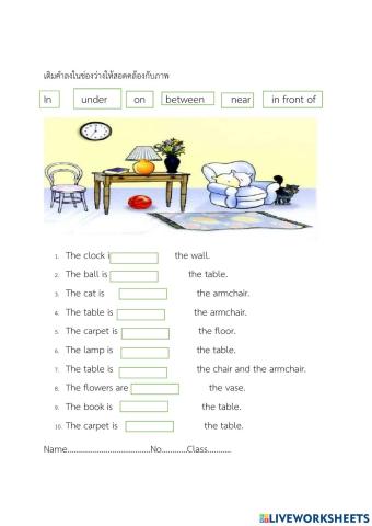 Preposition of place