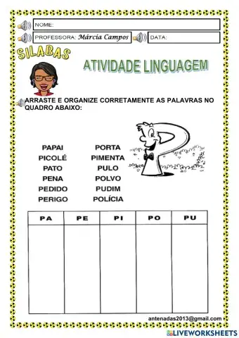 Família silábica P