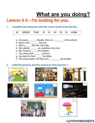 I'm looking for you.